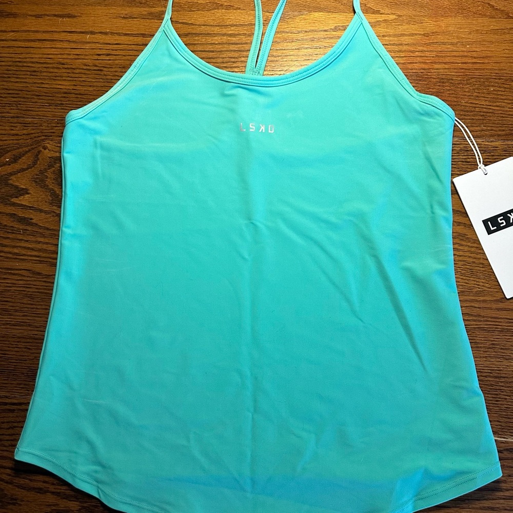 LSKD Agility Active Tank Top size M Teal/Aqua